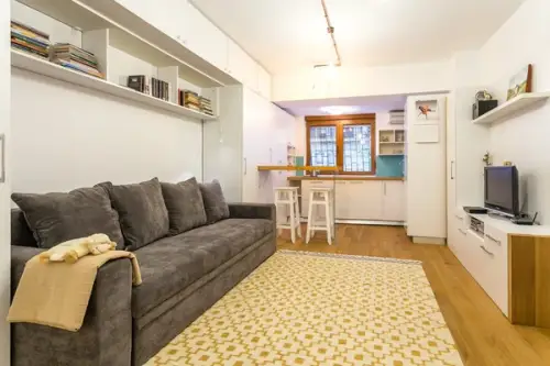 Design minimalist intr-o garsoniera din Bucuresti