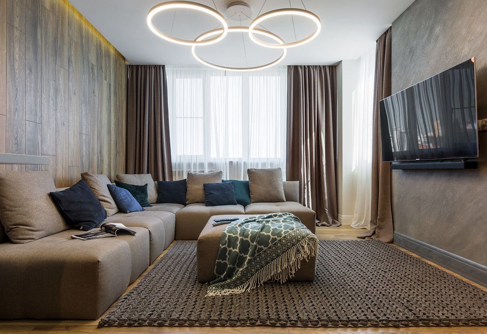 Modern Design with Color Accents and Contrasts