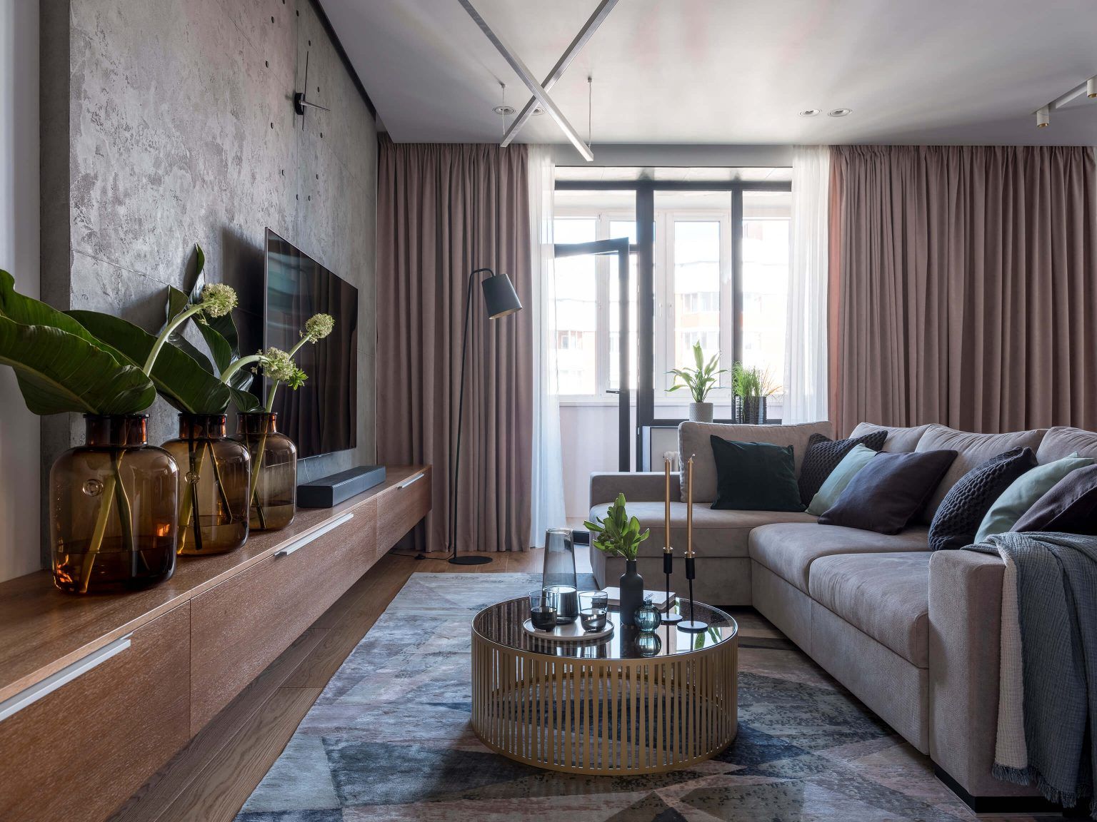 Modernism, Functionality, and Grace: Apartment Design for a Family with a Child and a Cat