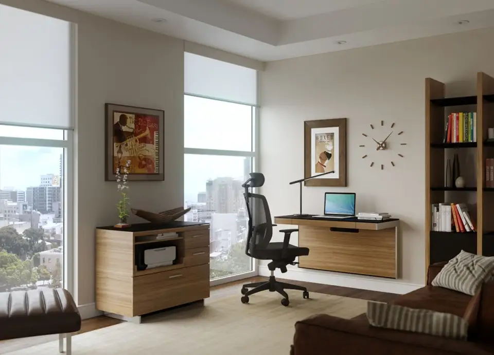 The Suspended Desk: Multifunctionality for Small Spaces