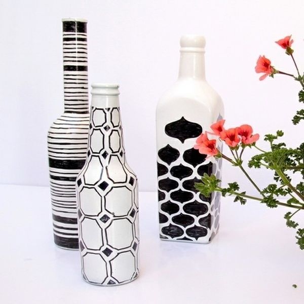 Turning Recycled Bottles into Decorative Objects