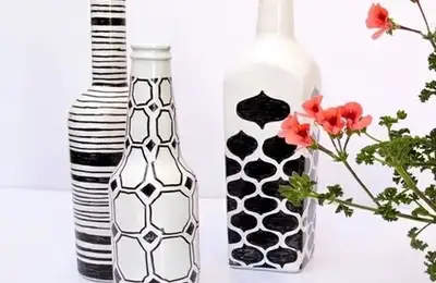 Turning Recycled Bottles into Decorative Objects