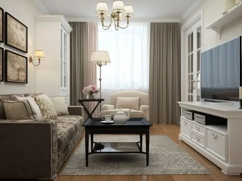 Apartament de 60 mp amenajat in spirit clasic