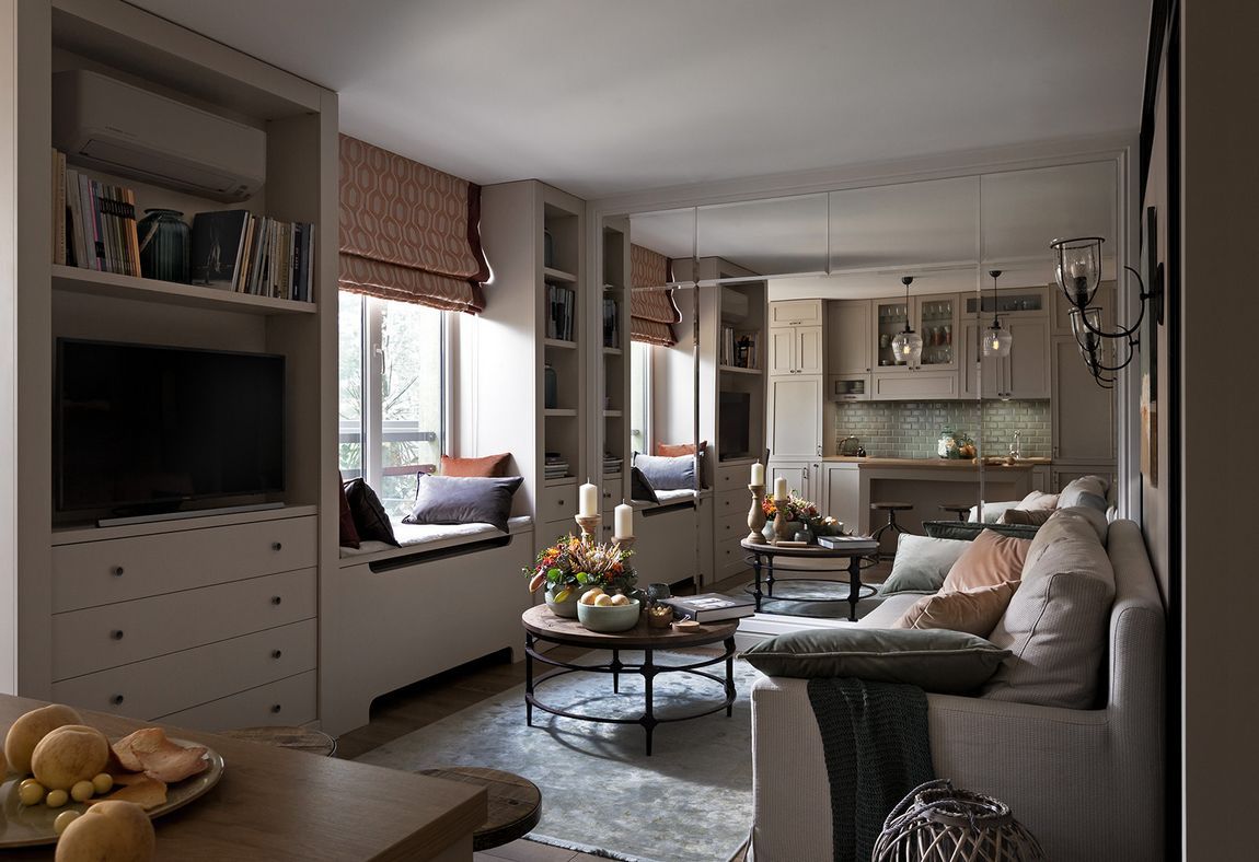 Studio Apartment Designed Like a Two-Bedroom