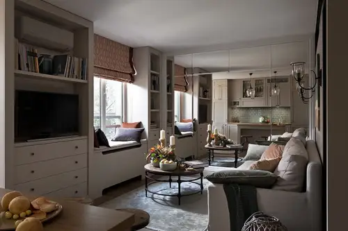 Apartament mic amenajat ca unul de doua camere