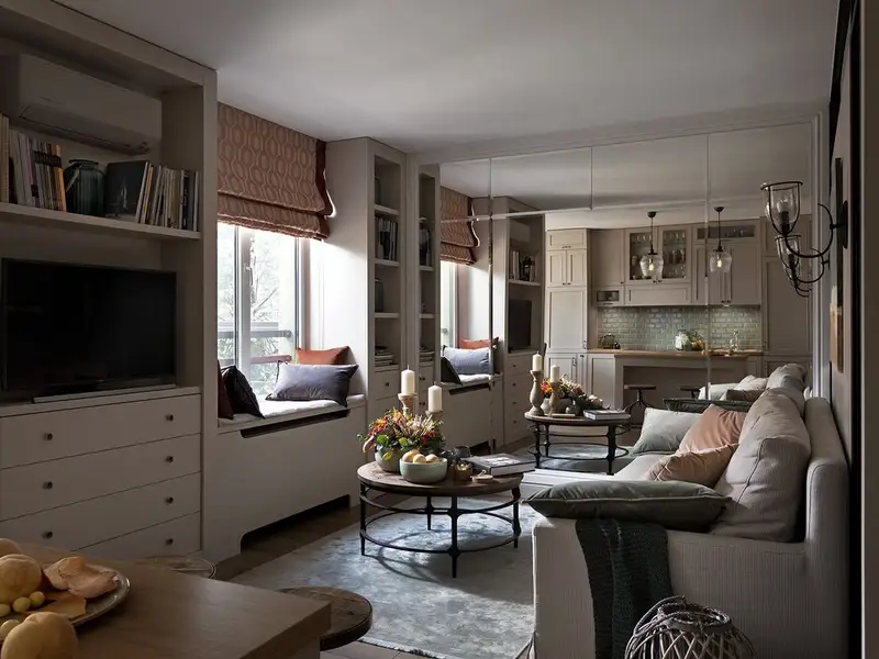 Apartament mic amenajat ca unul de doua camere