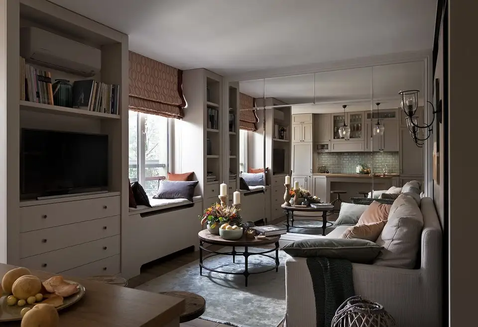 Studio Apartment Designed Like a Two-Bedroom