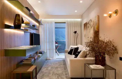 Layout Design for a Long and Narrow 3-Bedroom Apartment