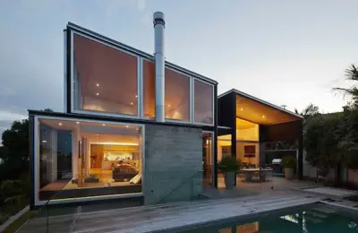 Three-Level Industrial Style House in Auckland, New Zealand