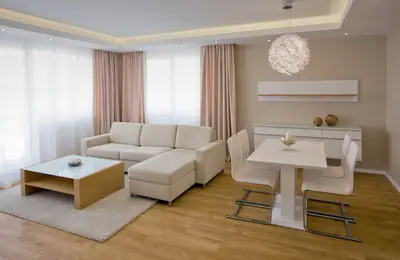 Neutral Colors in a 2-Room Layout
