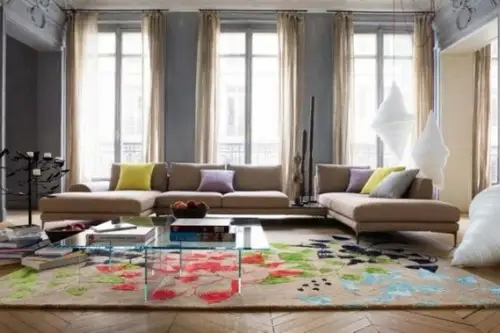 Modele moderne de covoare colorate pentru sufrageria perfecta