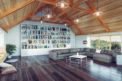 Top 6 idei inedite de amenajare a unei biblioteci la mansardă