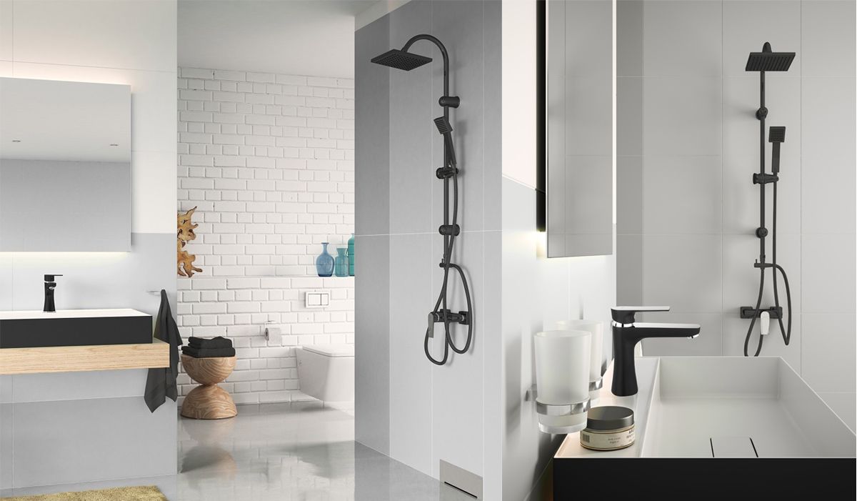 Black is the New Black... in Bathroom and Kitchen