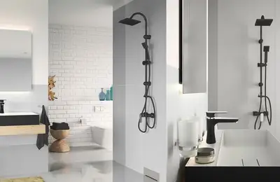 Black is the New Black... in Bathroom and Kitchen