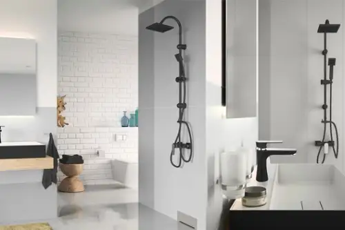 Black is the new black… in baie si bucatarie