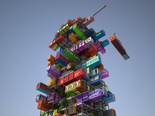 Hive-Inn - The Jenga-Shaped Hotel