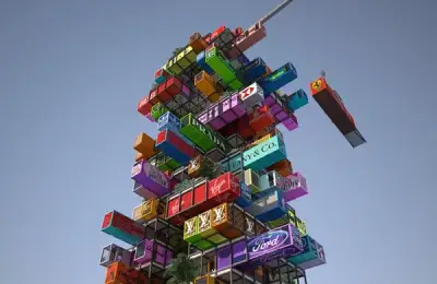 Hive-Inn - The Jenga-Shaped Hotel