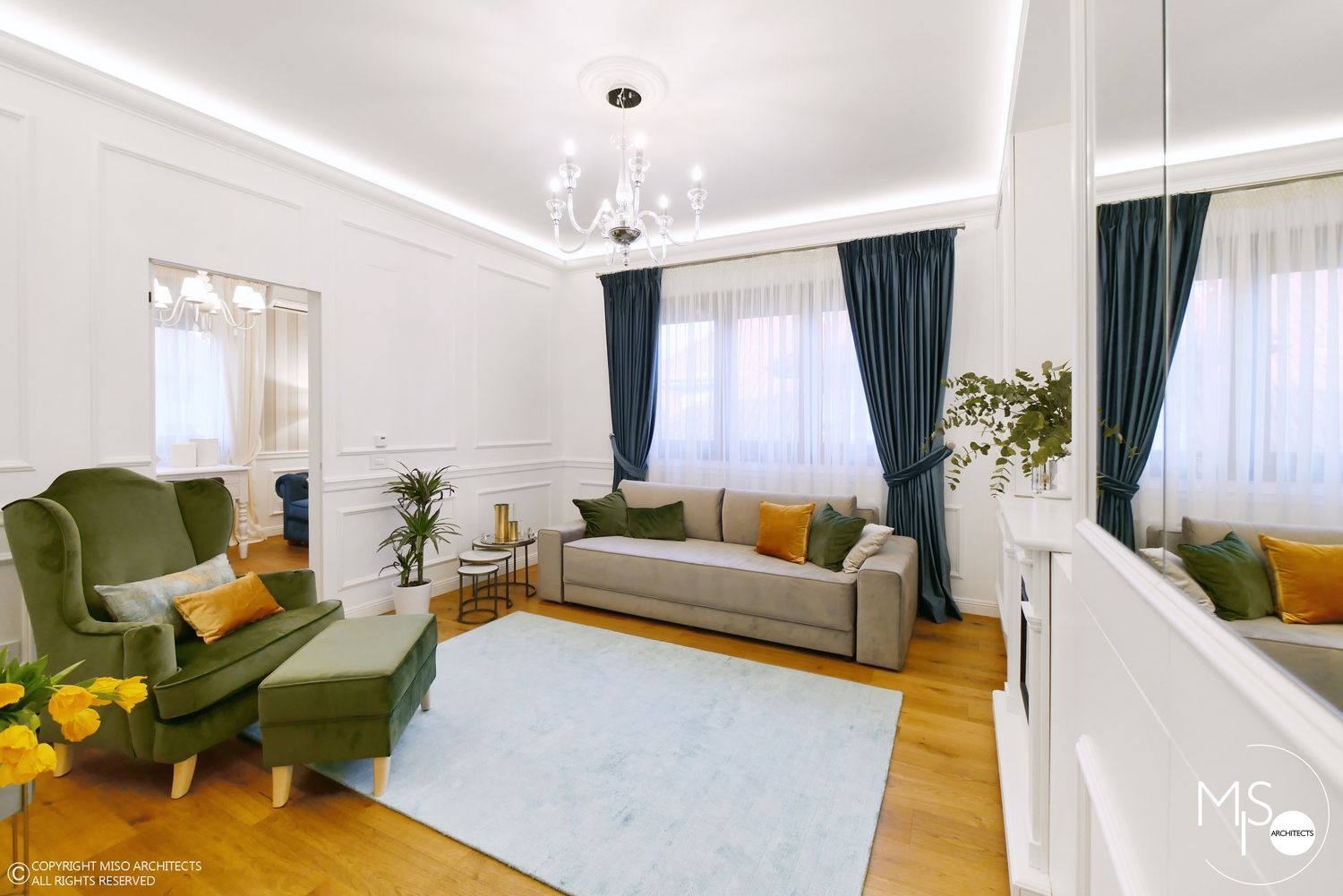 An Elegant Layout in a 68 sqm Bucharest Apartment
