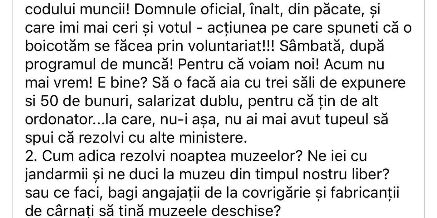 Marcel Ciolacu ignoră angajații din Muzee și îi acuză de șantaj