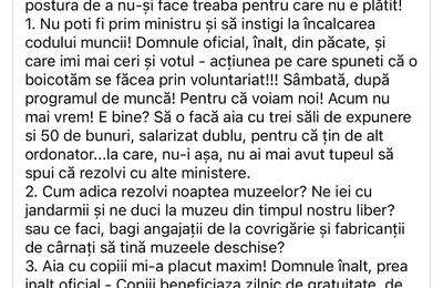 Marcel Ciolacu ignoră angajații din Muzee și îi acuză de șantaj