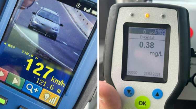 Un bărbat din Turda a rămas fără permis după ce a fost prins circulând cu peste 120 km/h pe DN1 – E60, în zona localității Copăceni