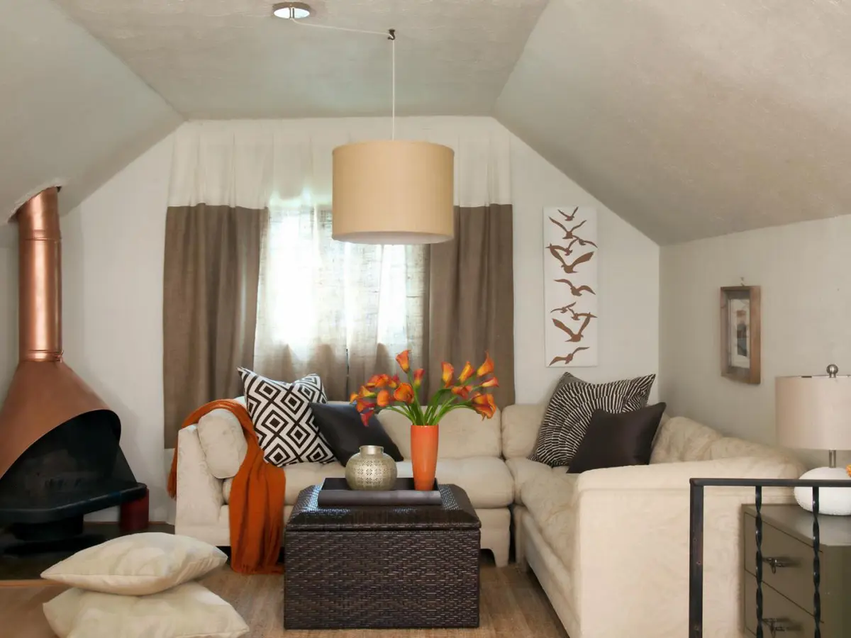 Amenajarea inspirata din natura a unei mansarde