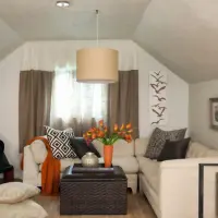 Amenajarea inspirata din natura a unei mansarde