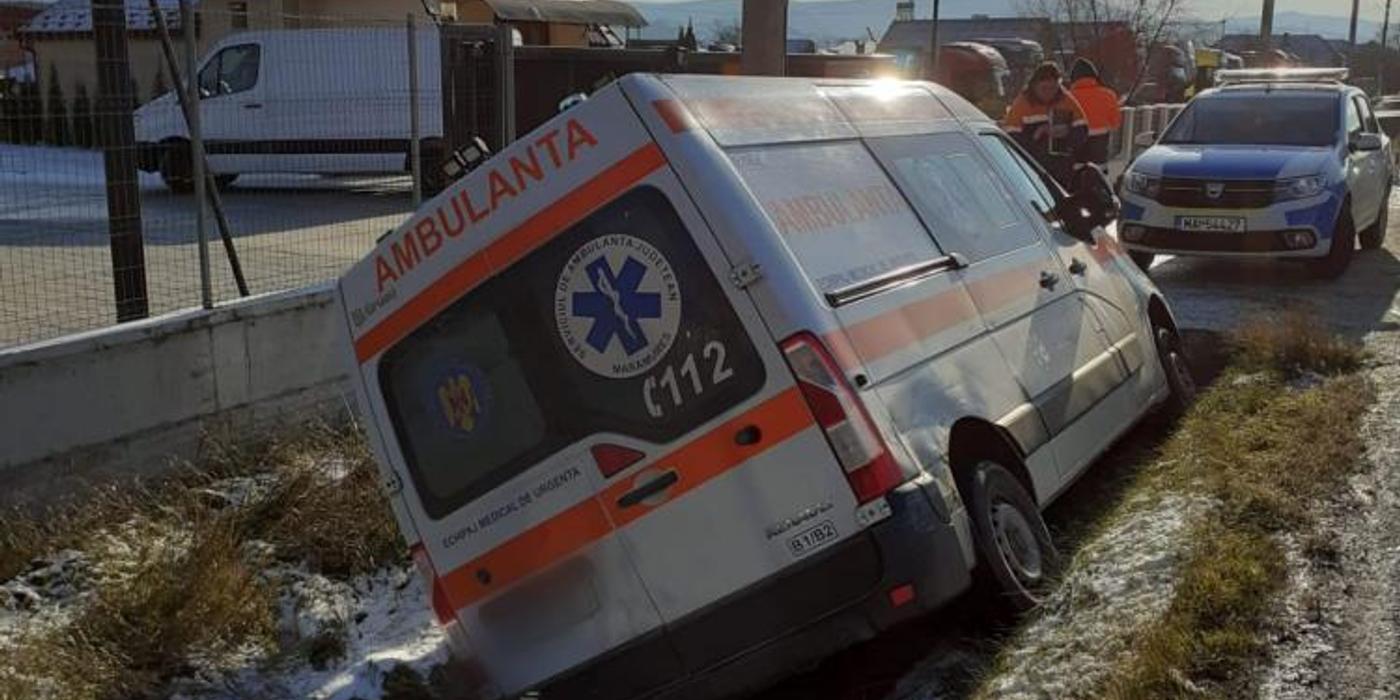Intervenția a pompierilor din Gherla ca urmare a producerii unui accident rutier în petrecut în localitatea Nima
