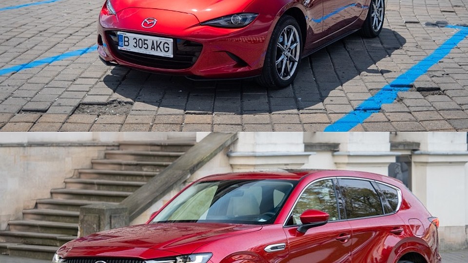 Două ”Mazde”, două stări de spirit: Mazda CX-60 și Mazda MX-5