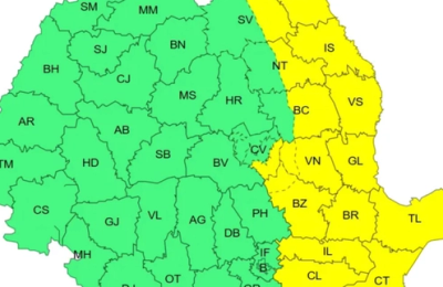 Alertă ANM: Weekend marcat de instabilitate și vijelii. Dobrogea și mare parte din țară intră sub incidența codurilor de vreme rea