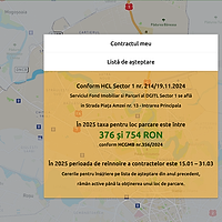 Contractele pentru locurile de parcare de reședință din Sectorul 1 se vor reînnoi începând de mâine. Vezi până când pot fi rezervate și ce documente sunt necesare pentru locuitorii sectorului.