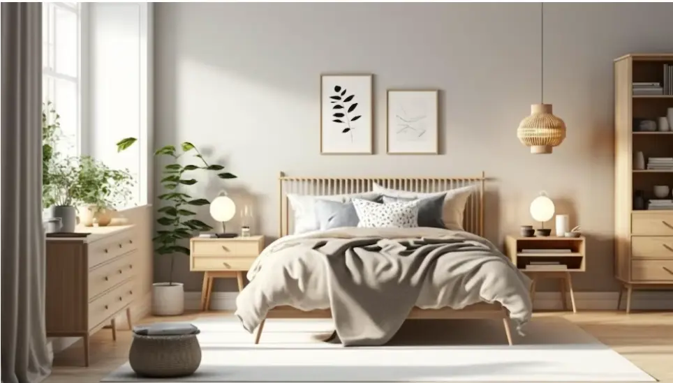 Cum să alegi draperiile potrivite pentru un dormitor în stil nordic