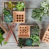 Design multifunctional: ghiveci de flori cu suport pentru creioane