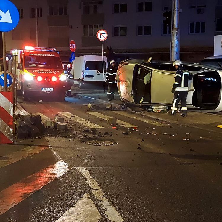 Accident rutier, marți seara, pe strada Oașului din Cluj-Napoca