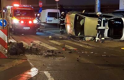 Accident rutier, marți seara, pe strada Oașului din Cluj-Napoca