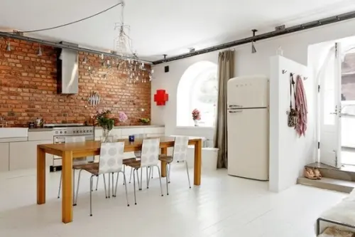 Peretele de caramida un accent industrial pentru casa ta