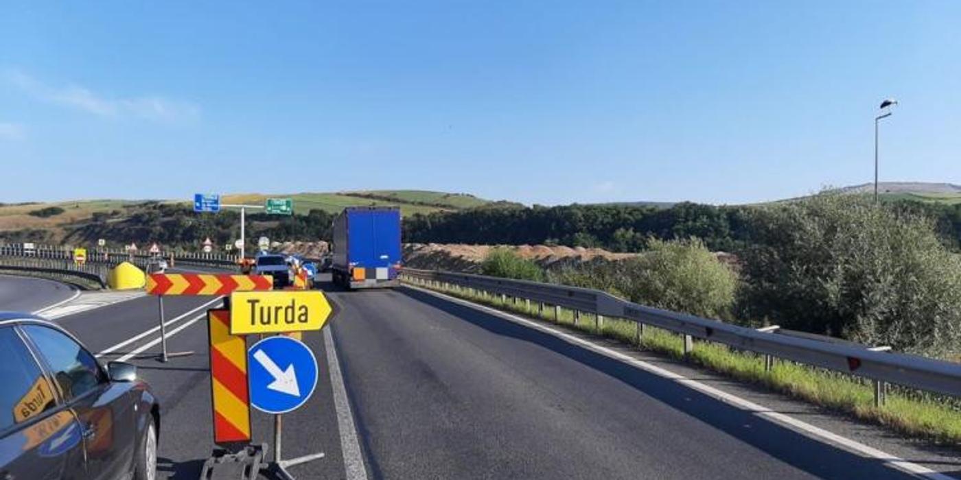 Restricții de circulație pe Autostrada Transilvania (A3). Au loc lucrări pe breteaua Gilău-Turda