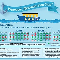 Vaporașul „Alexandru Ioan Cuza” și-a reluat cursele în Parcul IOR. Care este orarul pentru lunile de vară?