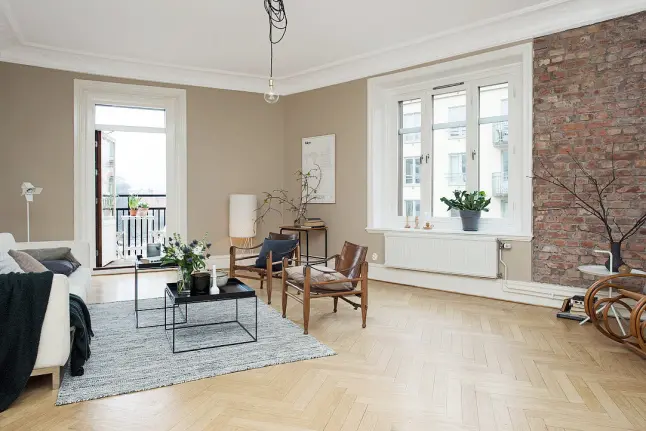 Atmosfera vintage intr-un apartament spatios remarcabil