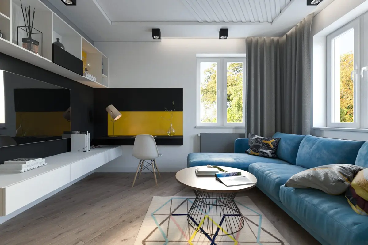 Design geometric intr-o amenajare contemporana