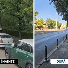 Trotuare eliberate pentru pietoni. Stâlpișori anti-parcare montați pe 10 artere importante din București