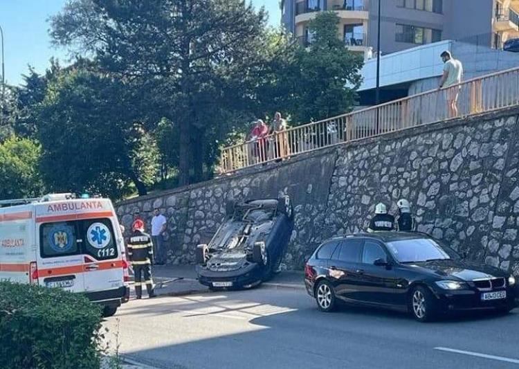 Accident rutier pe Podul N din Cluj-Napoca