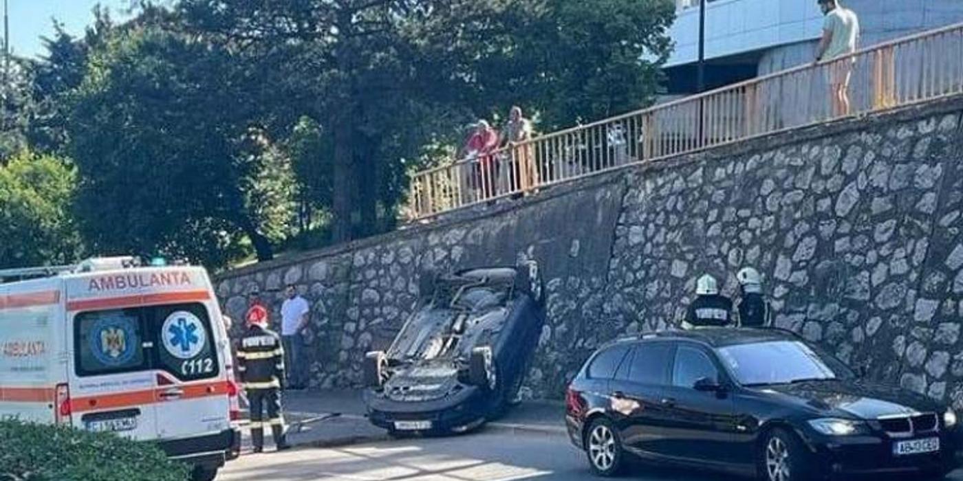 Accident rutier pe Podul N din Cluj-Napoca