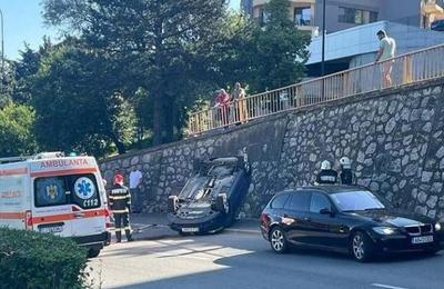 Accident rutier pe Podul N din Cluj-Napoca