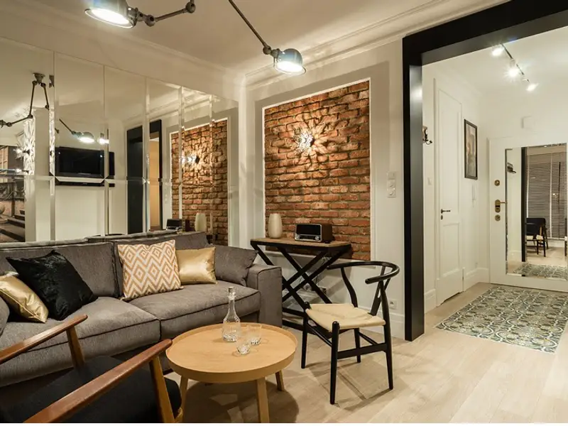 Un apartament mic amenajat cu stil