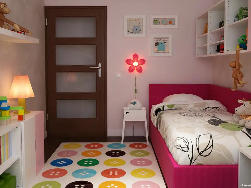 Model de amenajare pentru o camera de fetita