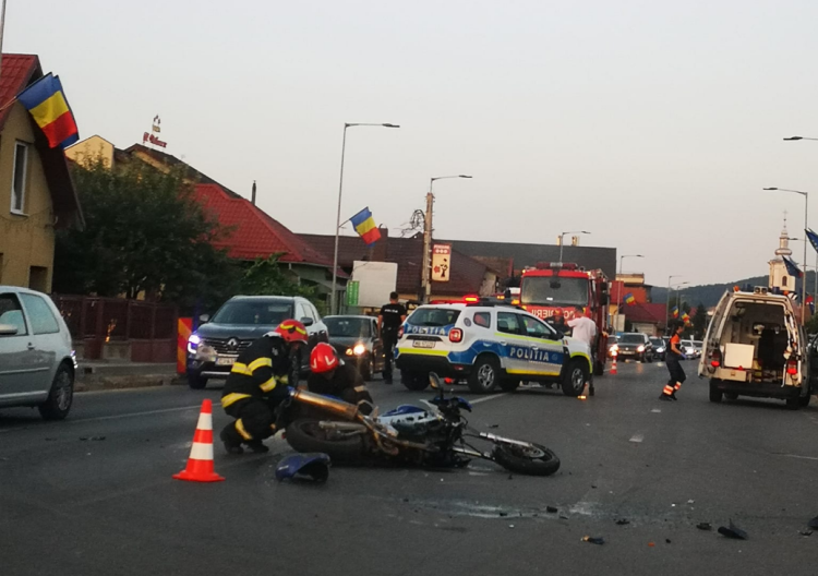 Accident grav, aseară, pe drumul european din comuna Florești, județul Cluj