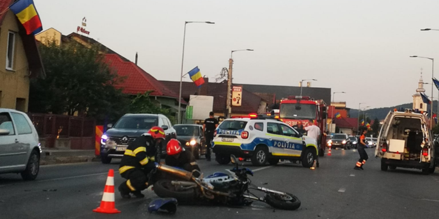 Accident grav, aseară, pe drumul european din comuna Florești, județul Cluj