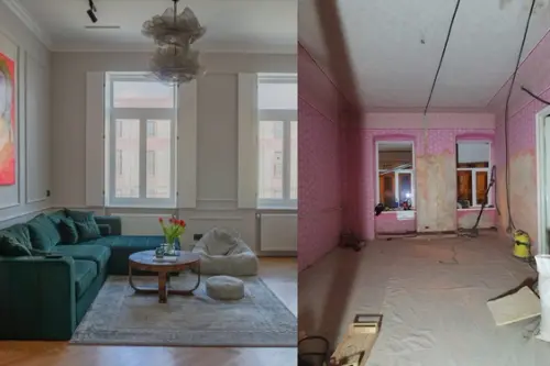 Stilul eclectic si iubirea pentru mobila veche in renovarea unui apartament din Timisoara