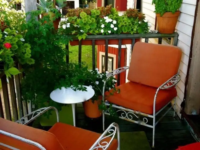 Spatii verzi amenajate in balcon